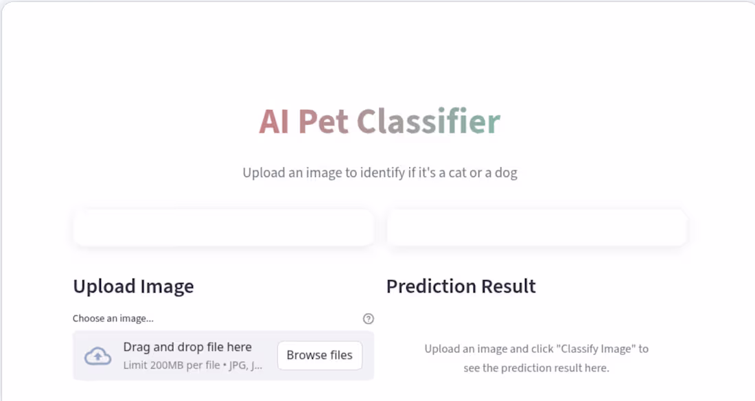 Cover image for 🚀 AI Pet Classifier —