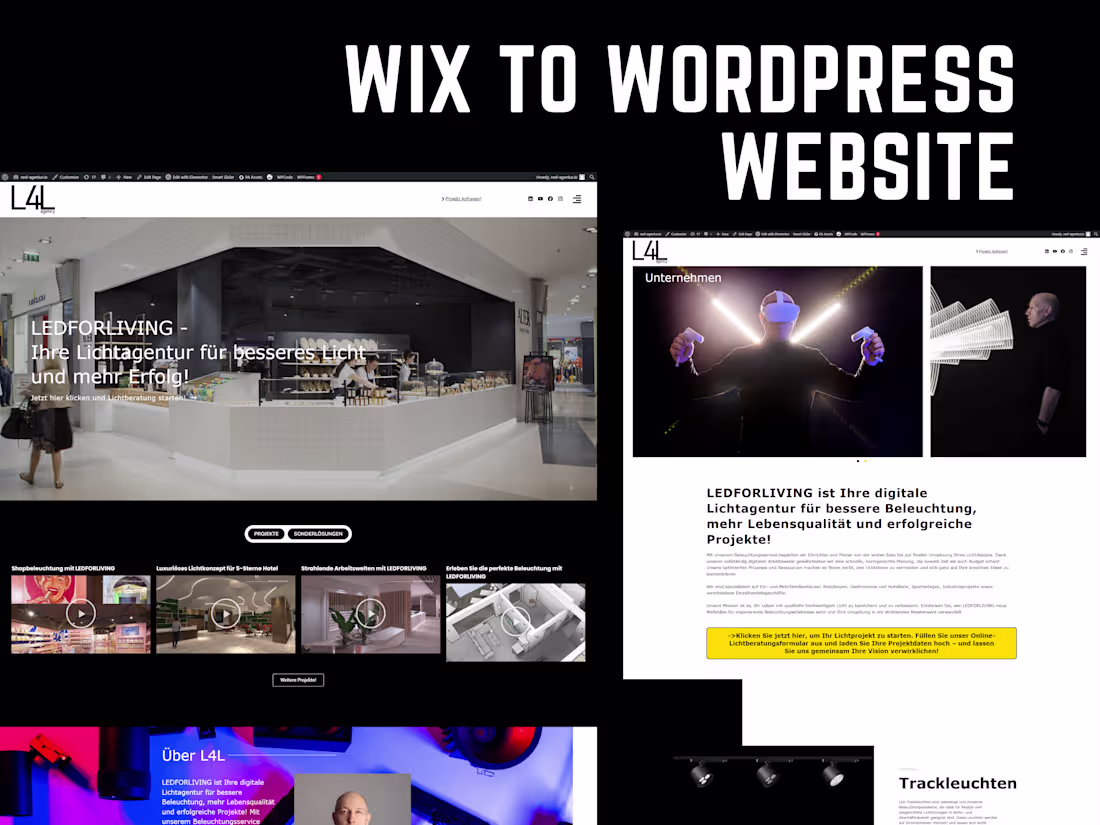 Cover image for WIX Website to WordPress Website