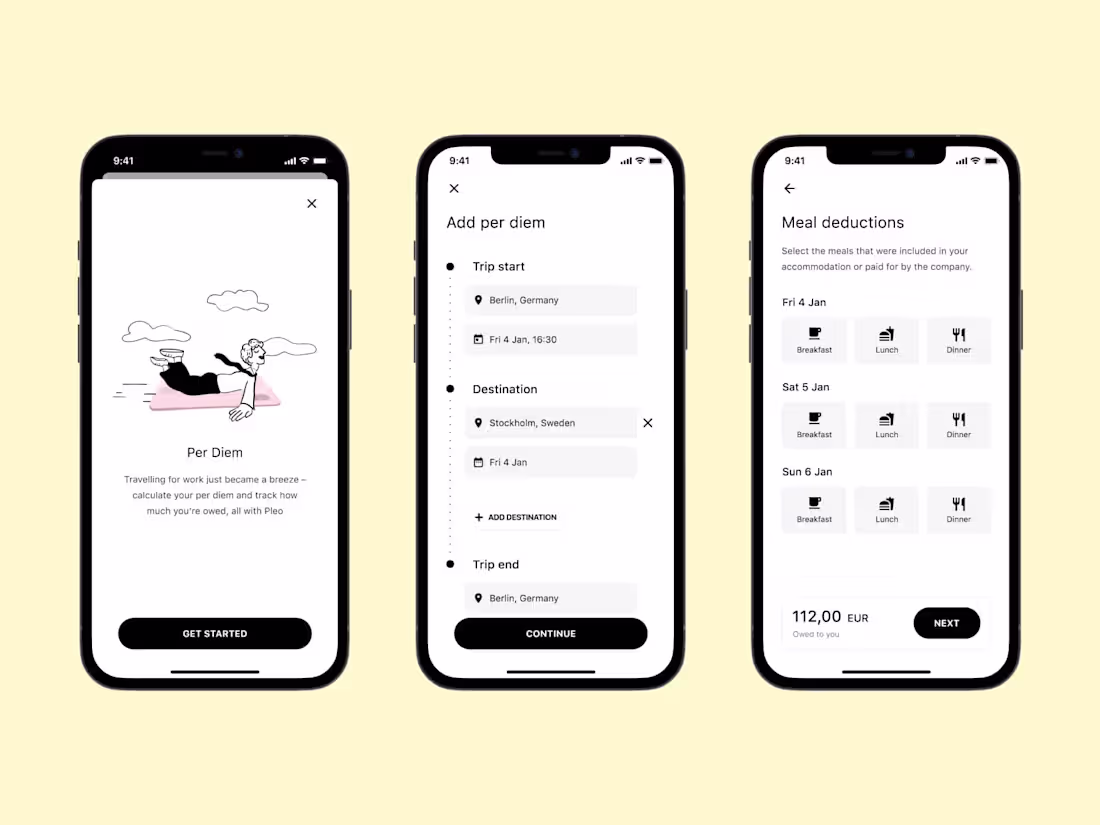 Cover image for Pleo per diem · Product design