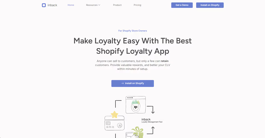 Cover image for inback, a shopify plugin which