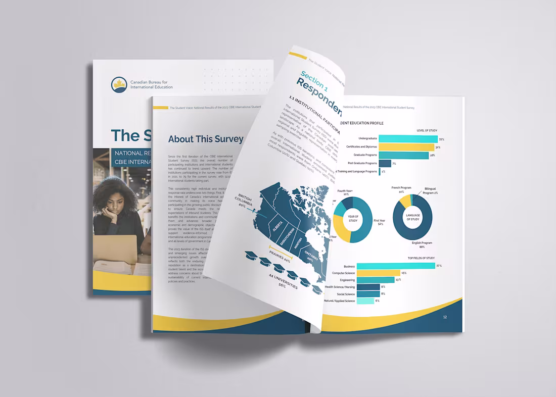 Cover image for Research Report Layout Document Design for CBIE