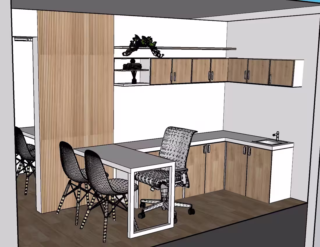 Cover image for ✨ New Workspace Design Concept! Playing with warm wood tones...