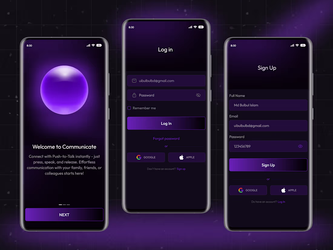 Cover image for Onboarding, Login, Sign Page Design