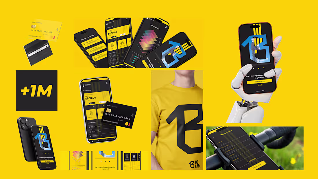 Cover image for BEAM is a modern banking application concept that challenges...