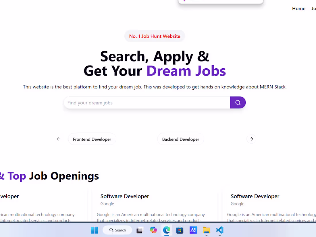 Cover image for Job Portal