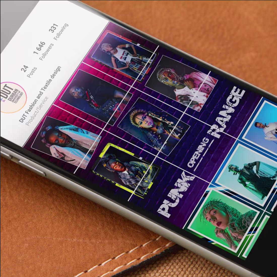 Cover image for Fashion Shoot combined with a range themed Instagram grid de...