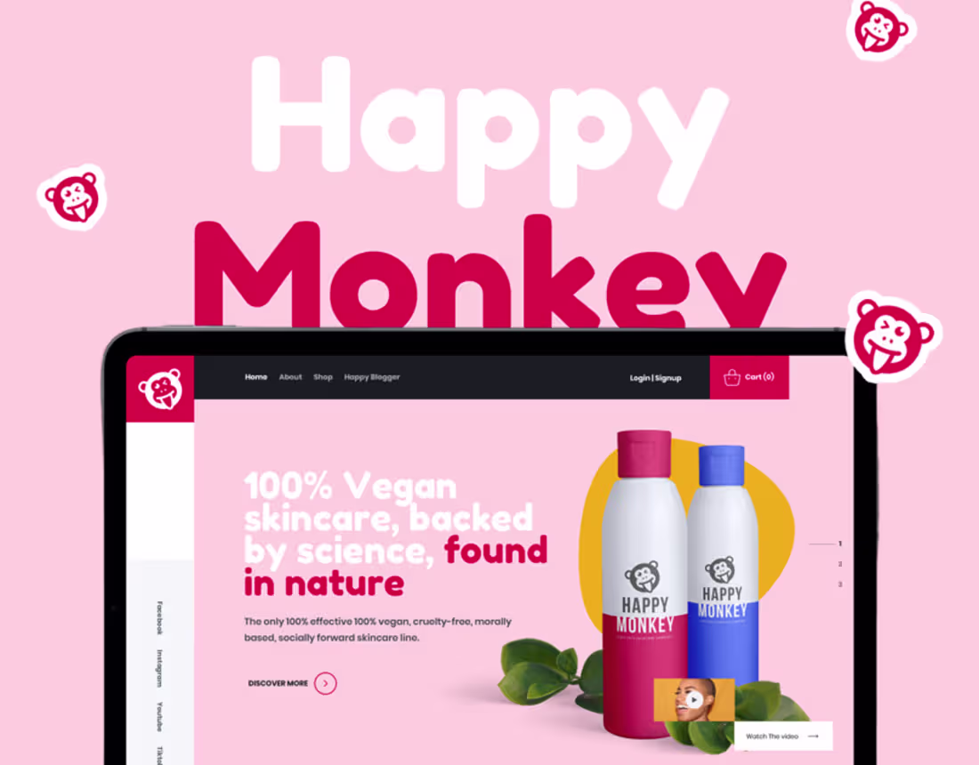 Cover image for Happy Monkey on Behance