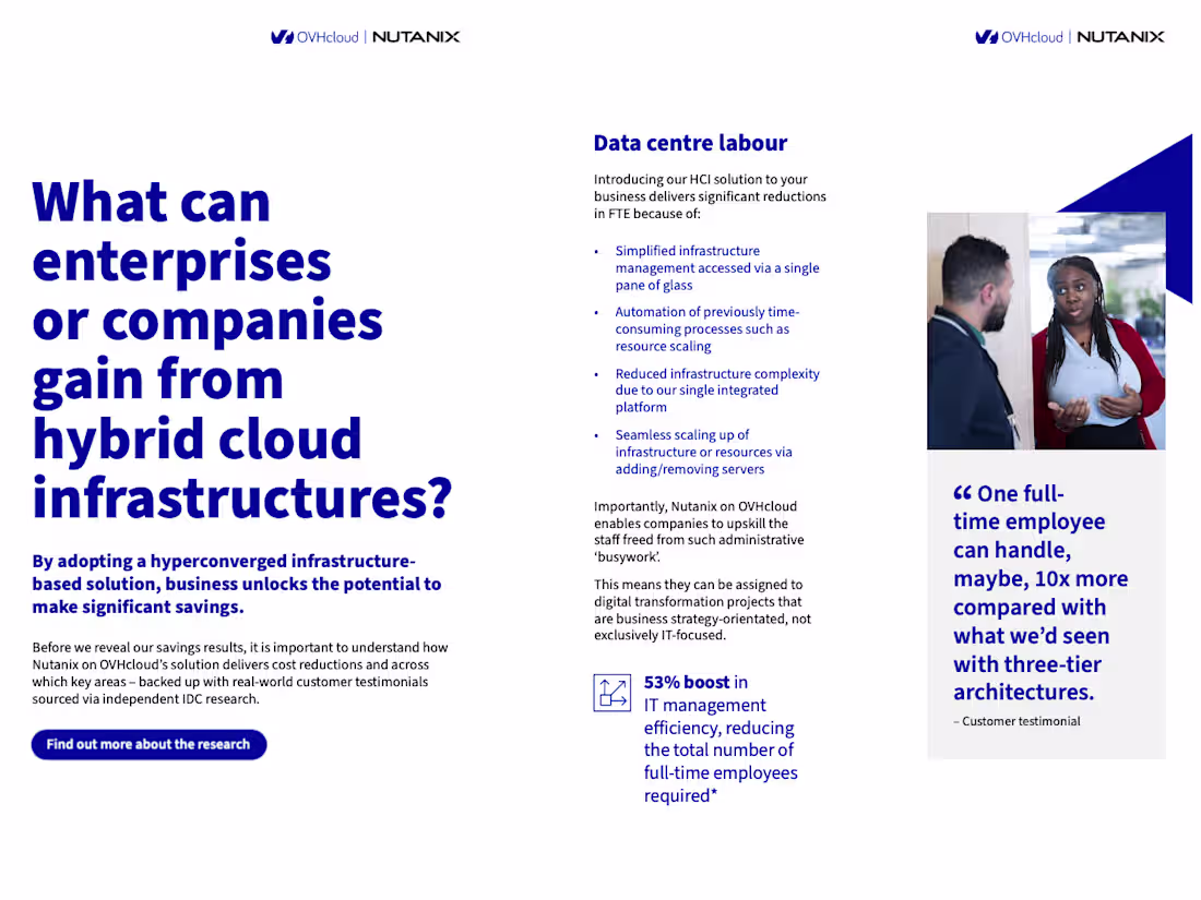 Cover image for OVHcloud/Nutanix Whitepaper