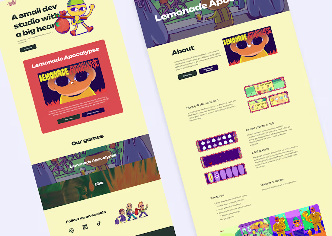 Cover image for Adventales - Website Redesign