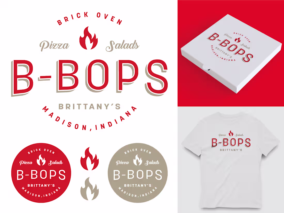 Cover image for B-Bops Pizza Rebrand 2022