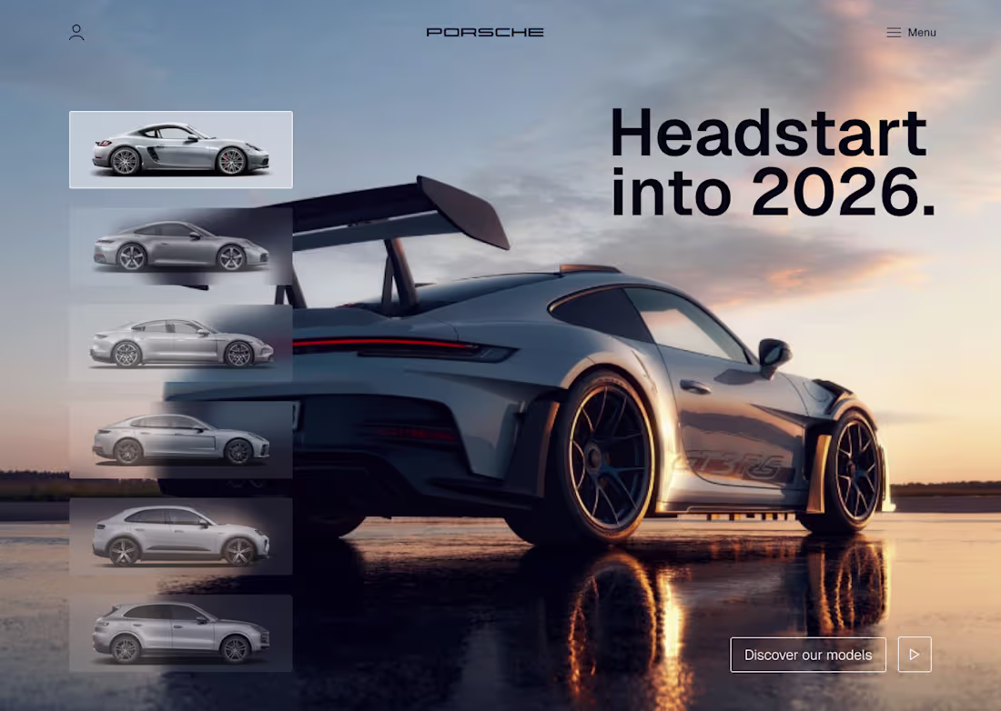 Cover image for I redesigned the hero section of porsche's website in figma....
