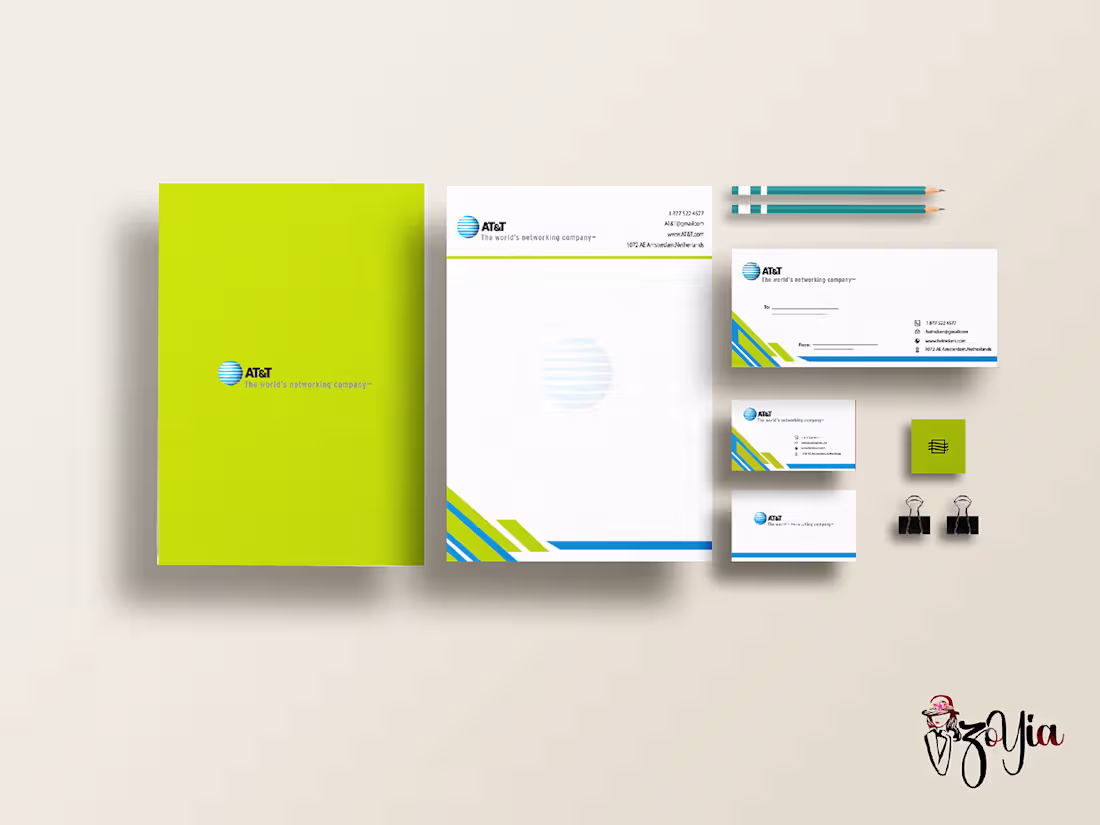 Cover image for Stationary Mockups Set on Behance