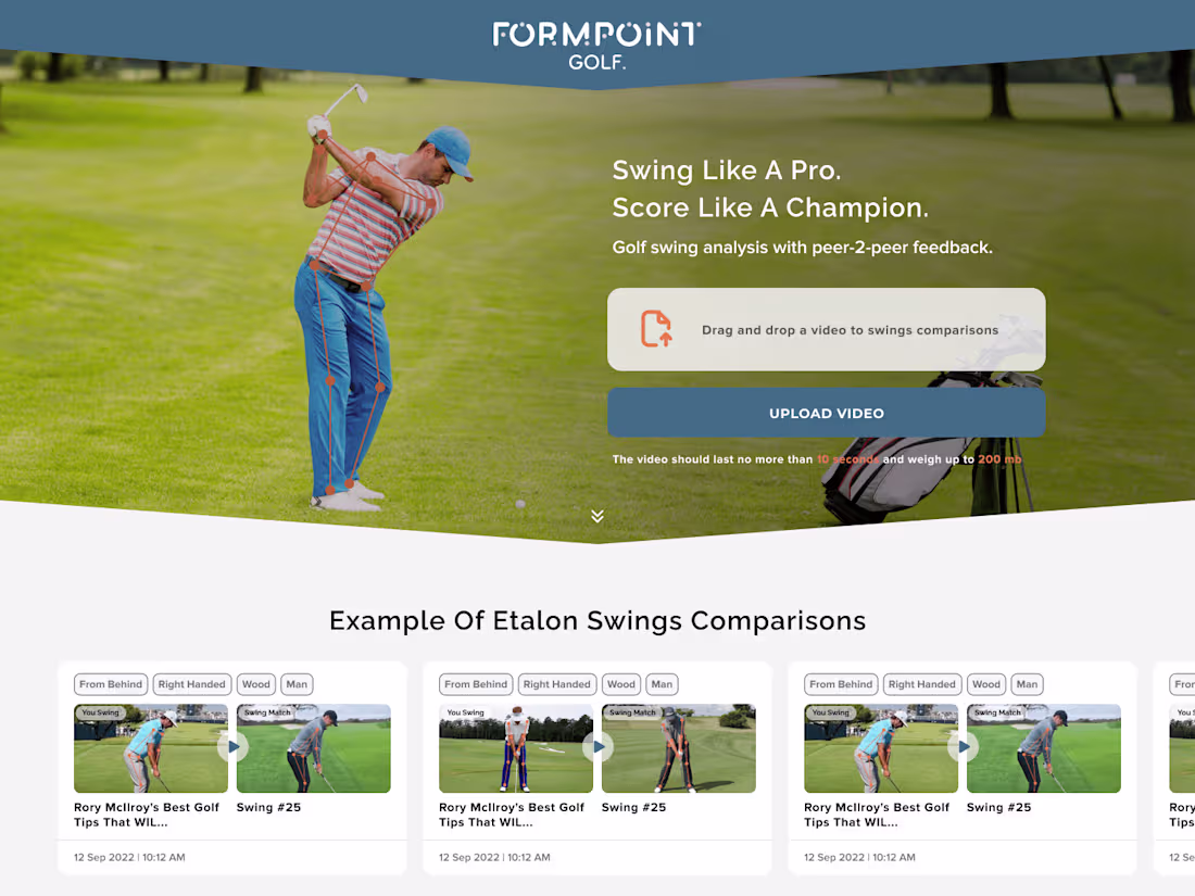 Cover image for Golf Training Platform