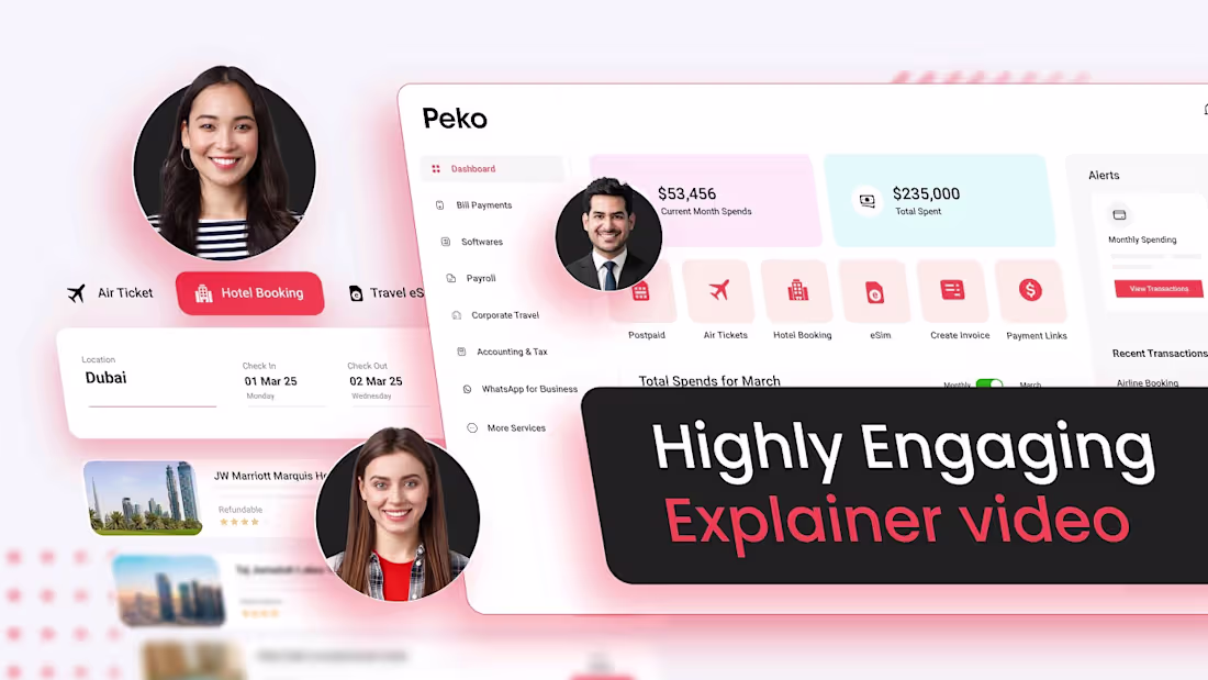Cover image for FinTech Product Explainer Video for Peko