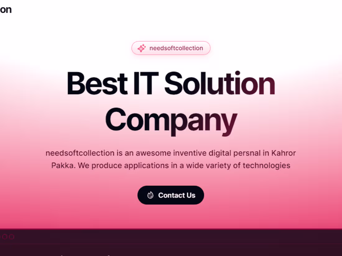 Cover image for Need soft web site