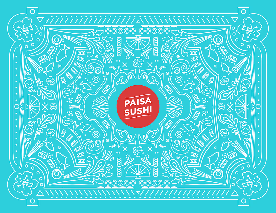 Cover image for Paisa Sushi Rebranding on Behance