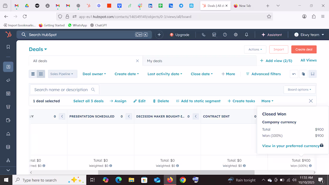 Cover image for Managed a client's sales pipeline