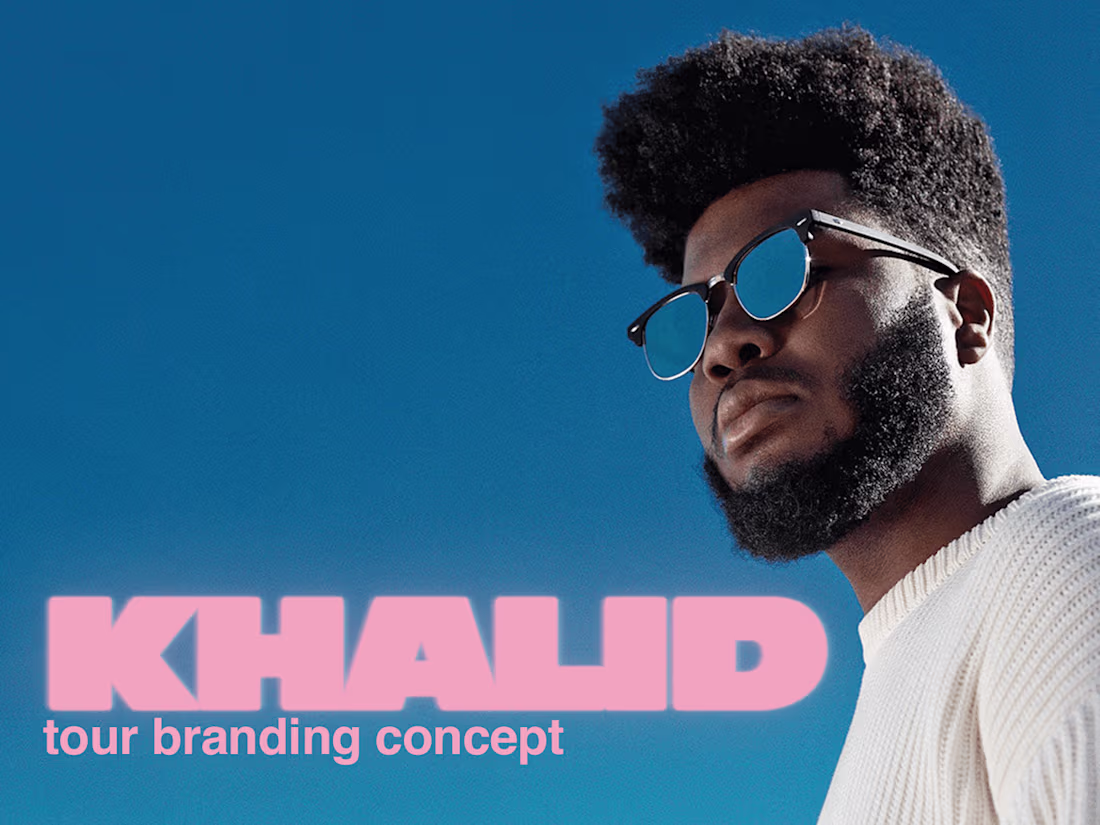 Cover image for Khalid Tour Branding | Concept
