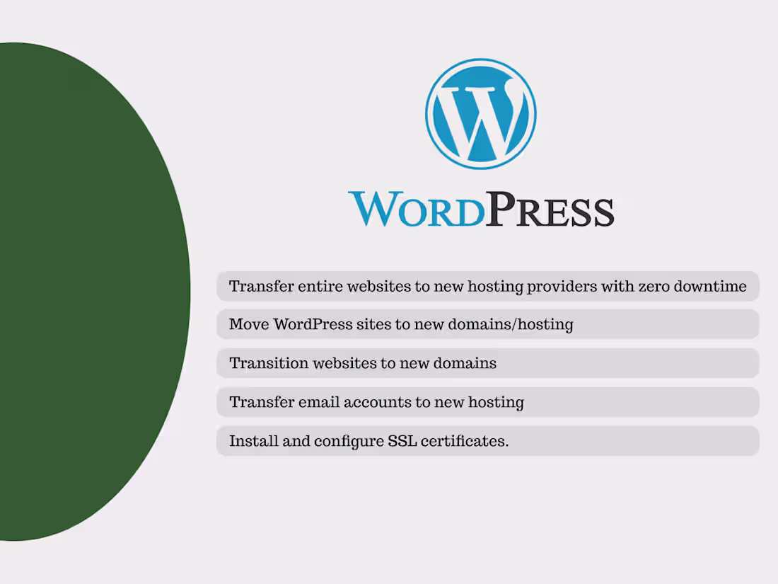 Cover image for Professional Website and Hosting Migration Services