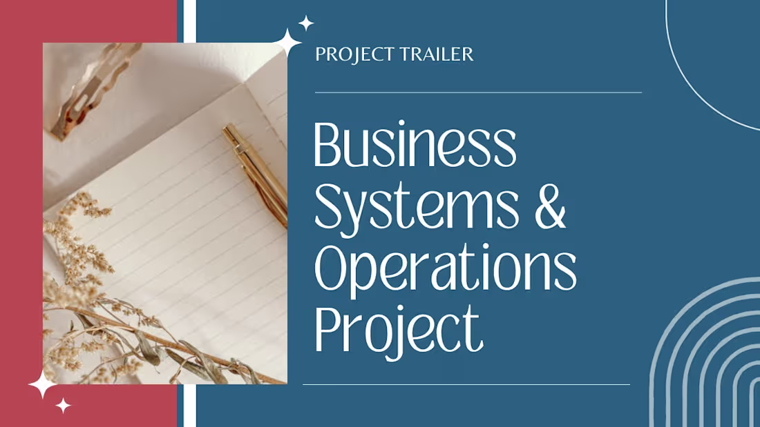 Cover image for Business Systems & Operations OBM Project Results 🏆 - YouTube