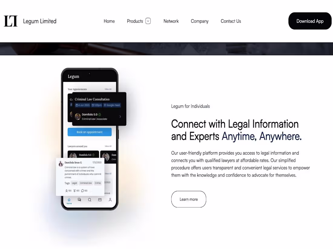 Cover image for Legal-Services Marketplace Platform Development