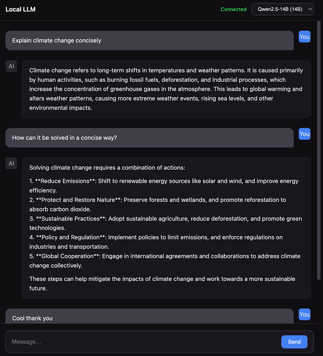 Cover image for A local LLM project built