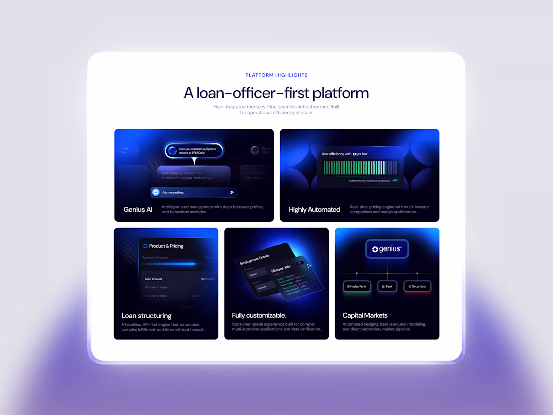 Cover image for Genius Website UI