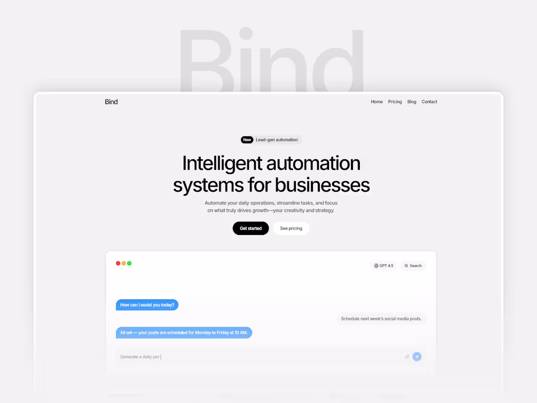 Cover image for Bind - Framer Template