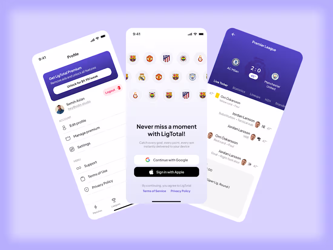 Cover image for LigTotal Real-Time Football Analytics Platform