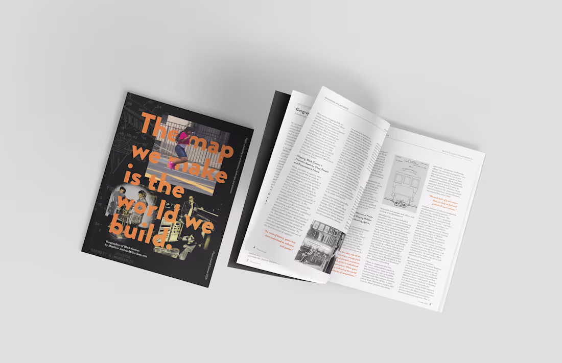 Cover image for Geographies of Black Genius: Editorial Design