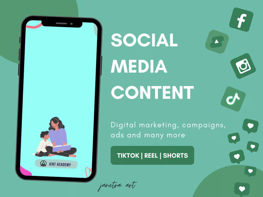 Cover image for Social Media Content by Janetra Art on Dribbble