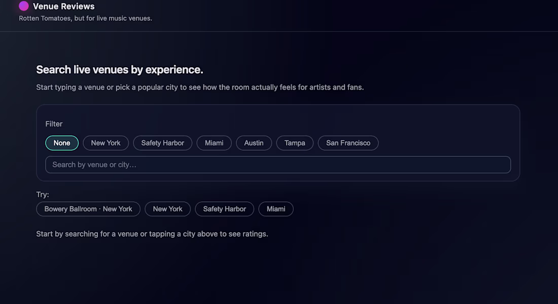 Cover image for Redesigned the UI for Venue Reviews, a “Rotten Tomatoes for ...