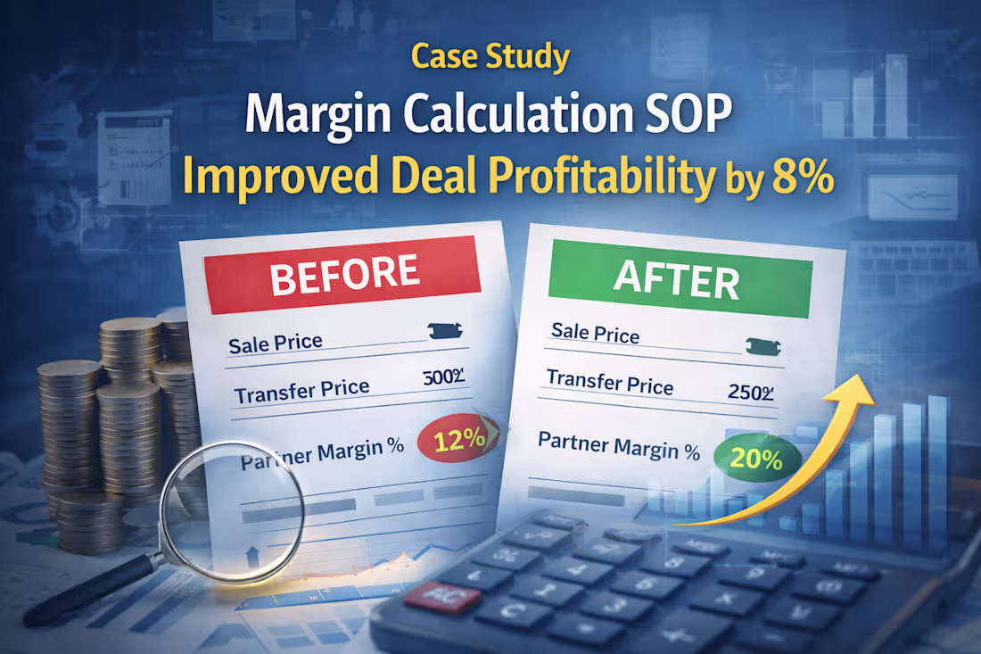 Cover image for Margin Calculation SOP That Improved Deal Profitability by 8%