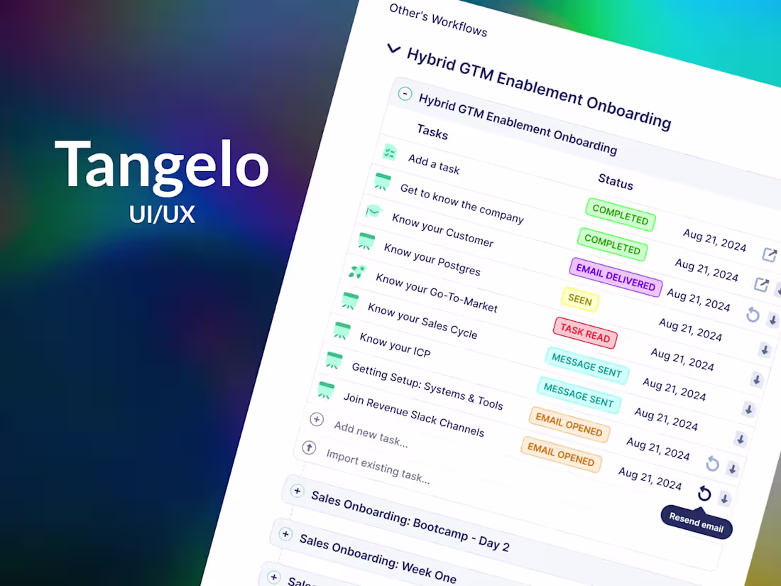 Cover image for UX Revamp of Onboarding Task Management System