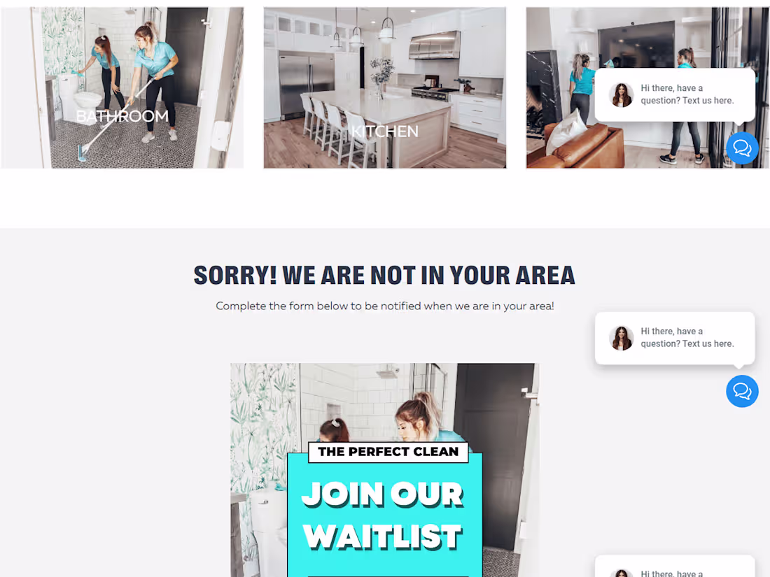 Cover image for Clean cleaning service website 