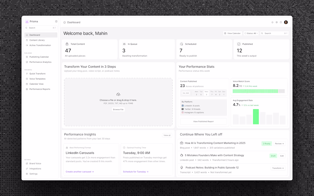 Cover image for Prisma AI — Light Mode