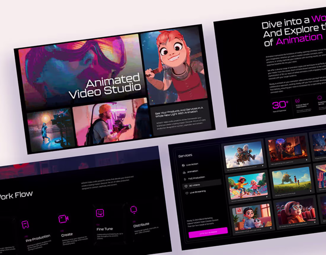 Cover image for Project: Animation Studio Landing Page
Check