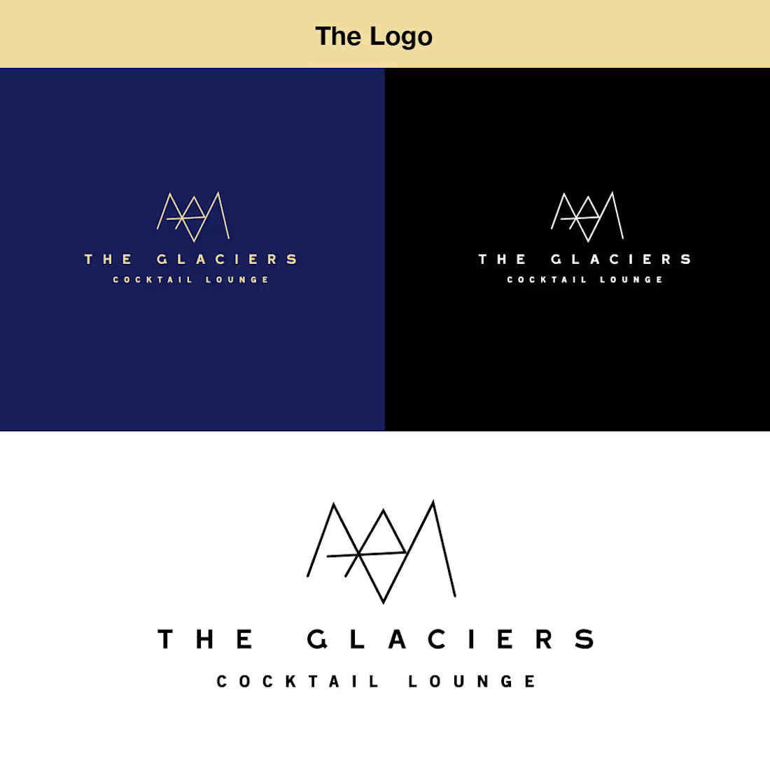 Cover image for The Glaciers Cocktail Lounge (Branding)