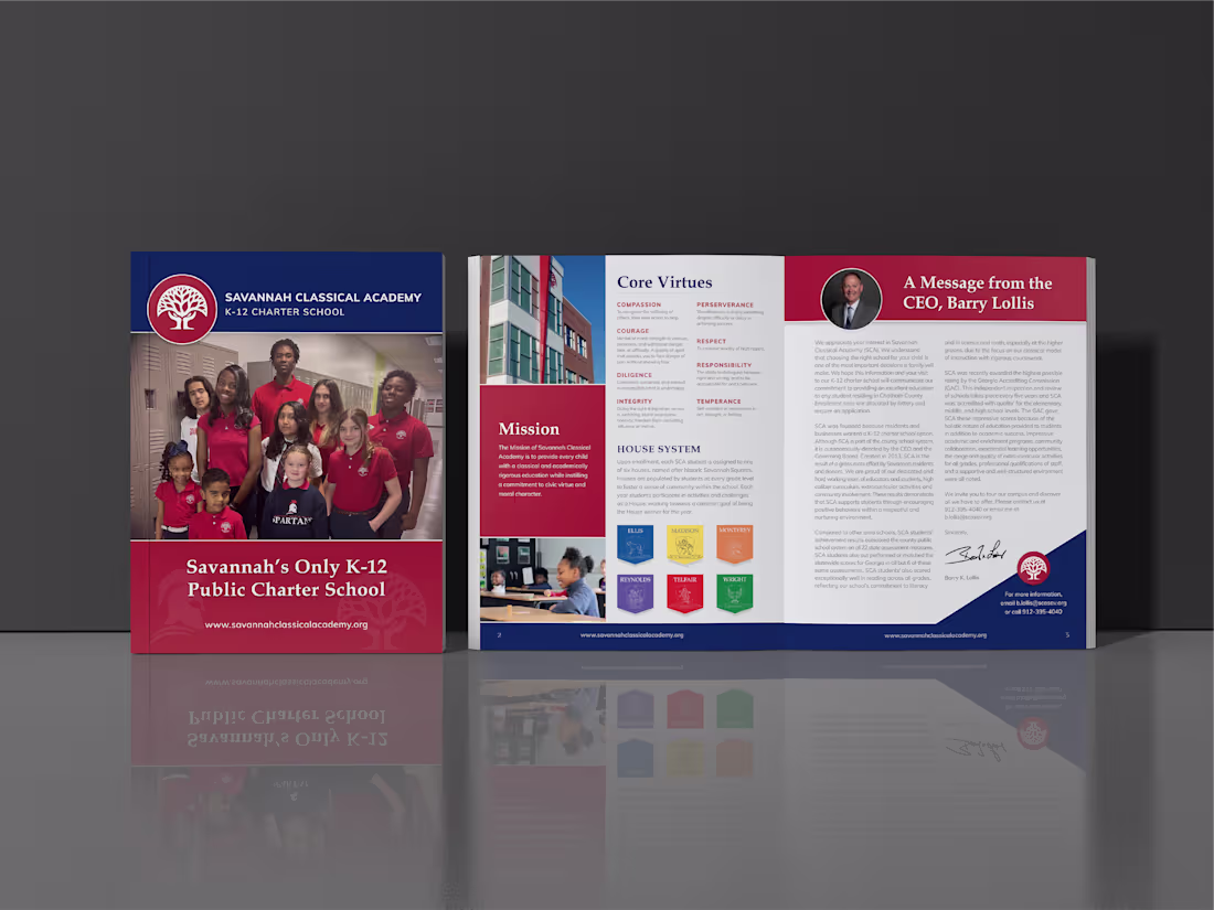 Cover image for Editorial Design: Magazine for Savannah Classical Academy