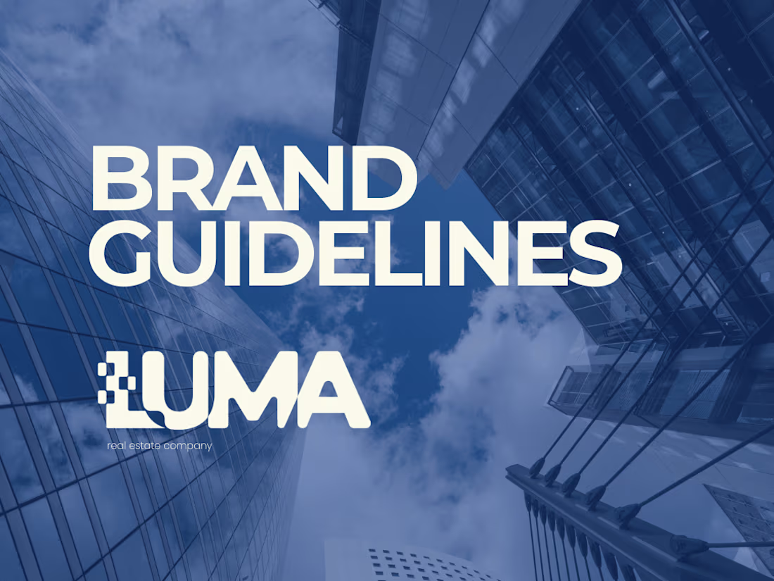 Cover image for Luma Real Estate - Brand Guidelines Project