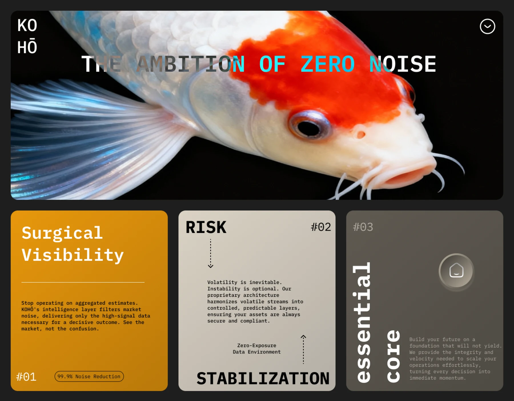 18 / 30: Finalizing the KOHŌ FinTech Hero. The visual challe...
