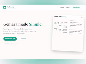 DafBuddy is a specialized educational