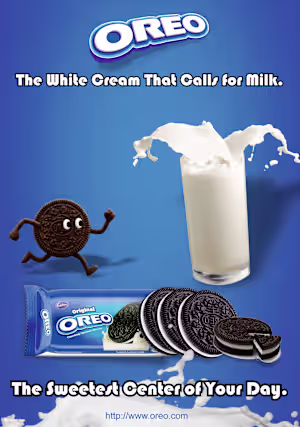 Poster Desgin foe Oreo Biscuit