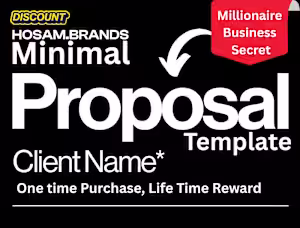 Get a Stunning Minimalist Job Proposal Template