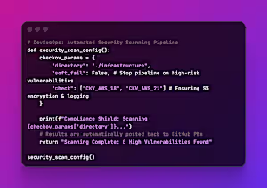 Automated Security & Compliance (DevSecOps) I integrated aut...