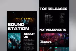 Sound Station - Website Design and Development
