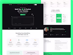 AI Chatbot Landing Page optimized
