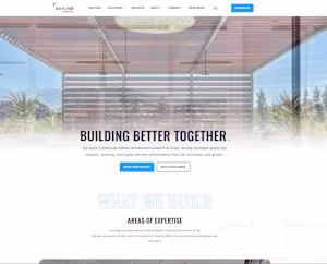 Cohesive Branding and Website Launch for Skyline Construction