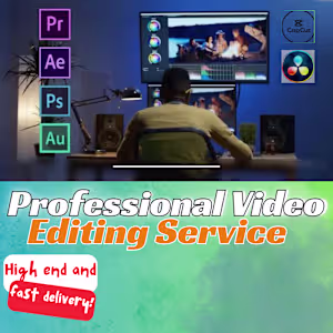 A professional video editing with unlimited revisions.