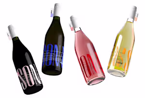 SONAS wine labels